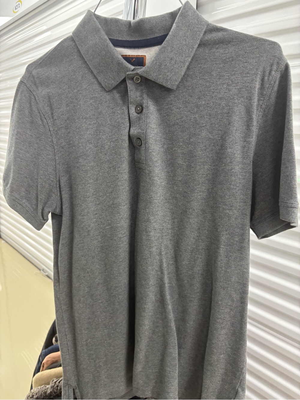 Men's Gray Polo Shirt - Classic Short Sleeve